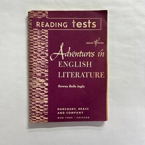 Vintage Adventures in English Literature Reading Tests‎ OS Maroon Dark Academia